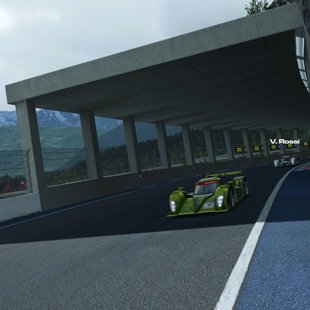 Alexis leading and Rossi second
